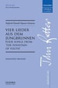 Vier Lieder Aus Dem Jungdrunnen SSAA choral sheet music cover